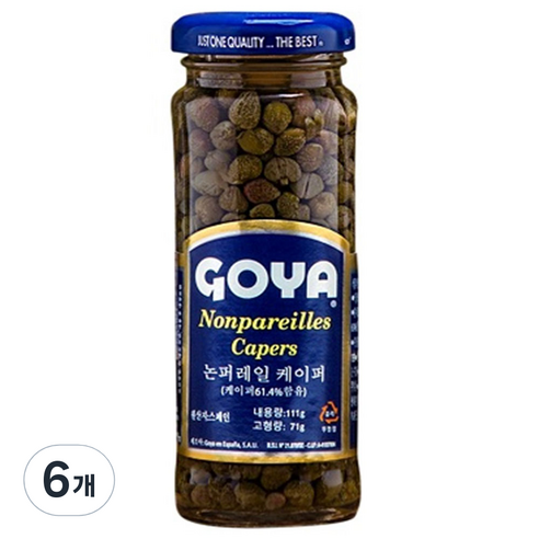 고야 논퍼레일 케이퍼 절임, 111g, 6개