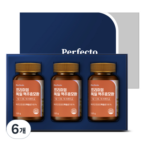 퍼펙토 프리미엄 독일 비오틴 맥주효모환, 6개, 120g