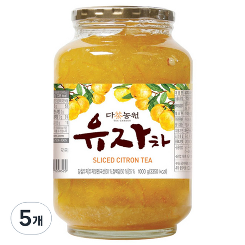 다농원 유자차, 1kg, 1개입, 5개