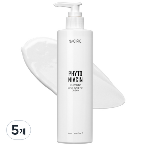 네시픽 피토 나이아신 화이트닝 바디 톤업 크림, 5개, 300ml