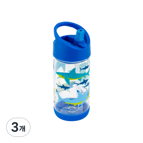 스테판조셉 유아용 빨대컵 280ml, 3개, 상어
