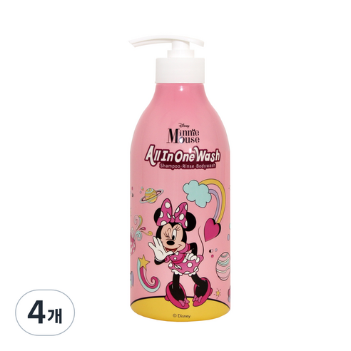 위니치 유아용 미니 올인원 워시, 500ml, 4개