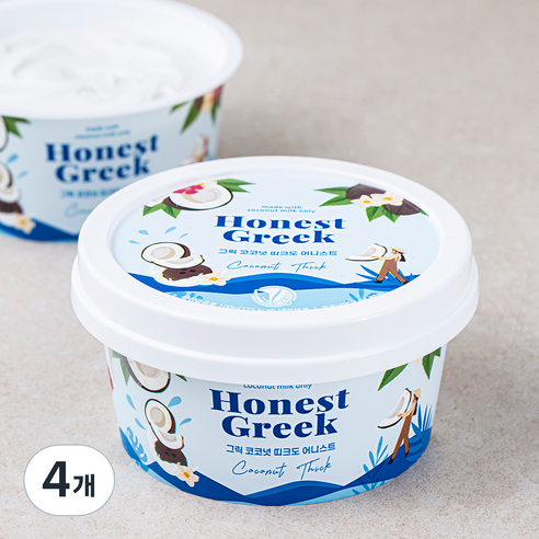 어니스트그릭 코코넛 띠크도 요거트, 100g, 1개입, 4개
