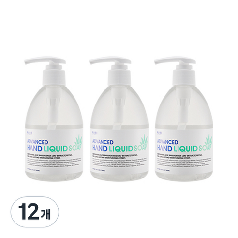 퓨어라벨 어드밴스드 핸드 리퀴드 솝 머스크향, 300ml, 12개