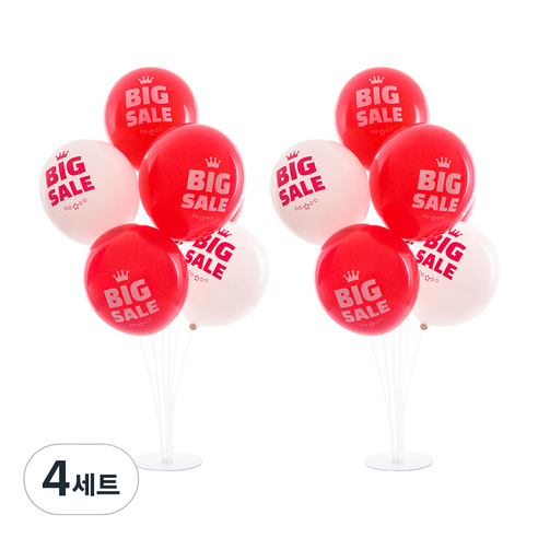 파티쇼 풍선꽂이 장식 세트 70cm, 빅세일, 4세트