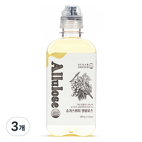 슈가스위치 알룰로스, 380g, 3개