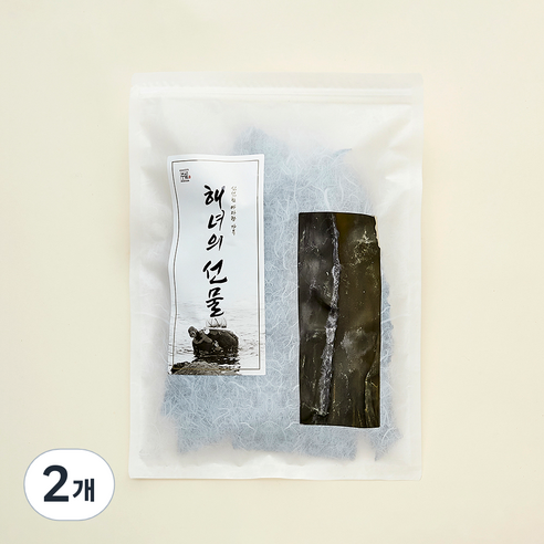 해녀의선물 다시마의 섬 금일도 더 두툼하고 진한 다시마의 뿌리, 2개, 100g