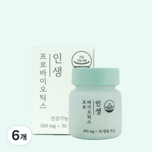 인생프로바이오틱스 1개월분 300mg, 30정, 6개