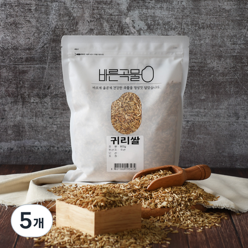 바른곡물 국산 귀리쌀, 800g, 5개