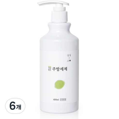 살림소 고농축 주방세제 사과 향, 400ml, 6개