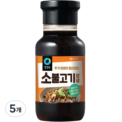 대상 청정원 소불고기 양념 소스, 280g, 1개