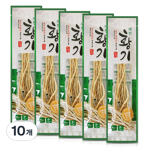 황기 한방재료, 10개, 45g