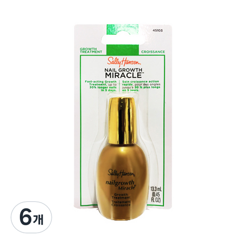 샐리한센 네일그로쓰 미라클, 13.3ml, 6개