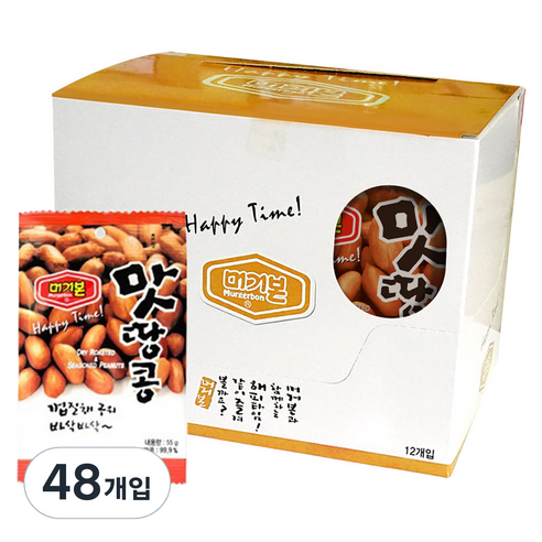 머거본 맛땅콩 55g, 48개