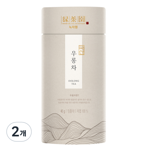 녹차원 우롱차, 40g, 1개입, 2개 - 가격 변동 추적 그래프 - 역대가