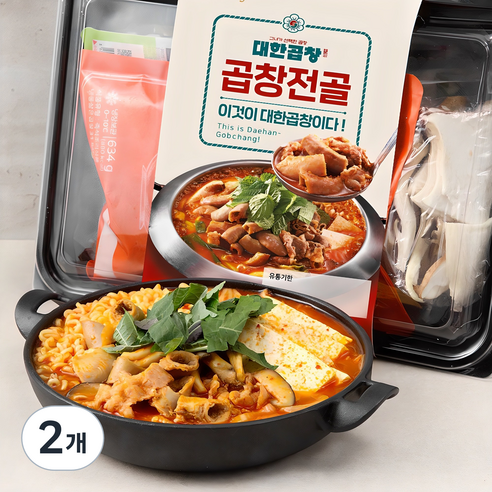 프레시지 대한곱창 곱창전골 밀키트 3인분, 1.594kg, 2개
