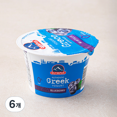 올림포스 블루베리 그릭요거트, 150g, 1개입, 6개