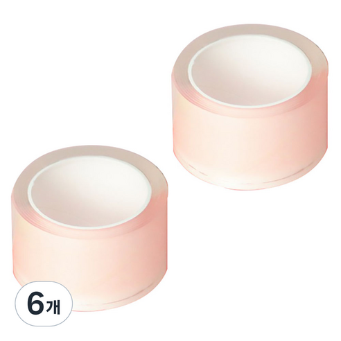 알로데 핀치 앤 나노 양면테이프 3cm x 1m, TYPE01 투명, 6개