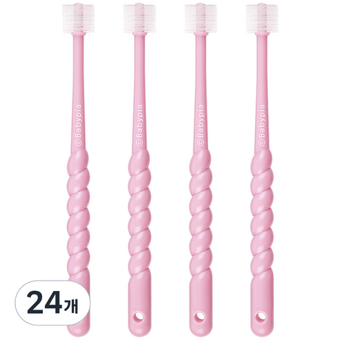 예꼬맘 360도 어린이용 칫솔 2단계, 블루, 16개