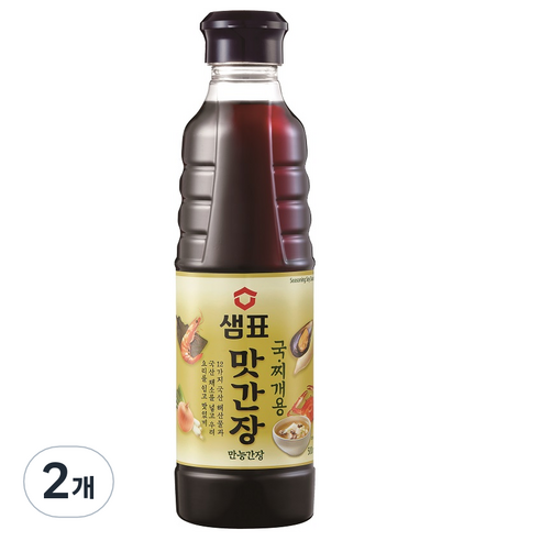 샘표 맛간장 국찌개용, 500ml, 2개