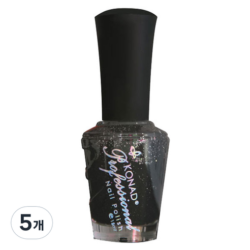 코나드 프로페셔널 레귤러 네일 폴리쉬 15ml, 다이아몬드블랙펄, 5개