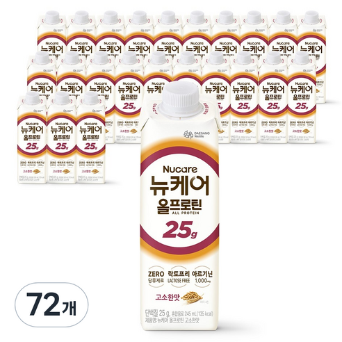 뉴케어 올프로틴 고소한맛, 245ml, 72개