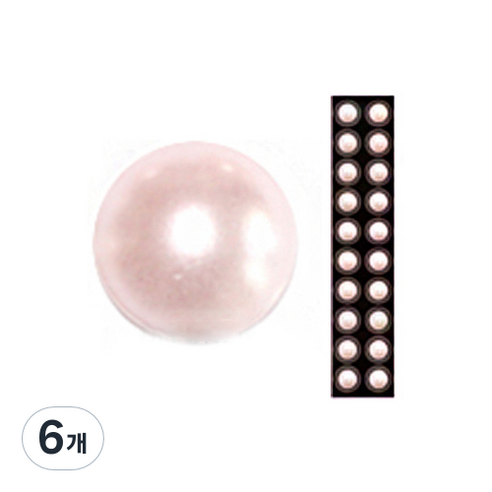 와사비네코 미미츠보 쥬얼리 귀지압패치 L 4.0mm 20p 기타 지압/마사지용품, 로잘린진주20pcs_L(4.0mm), 6개