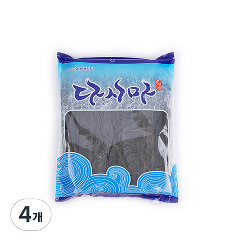 백송식품 꼭지다시마, 500g, 4개