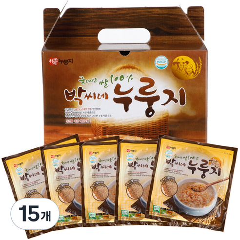 박씨네누룽지, 15개, 150g