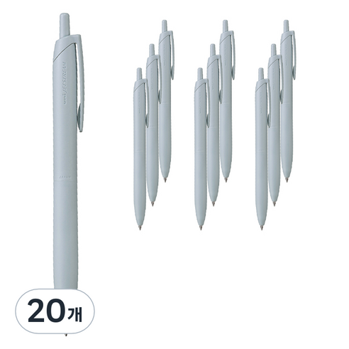 제트스트림 라이트 터치 잉크 볼펜 SXN-LS 0.7mm, 라이트블루, 20개