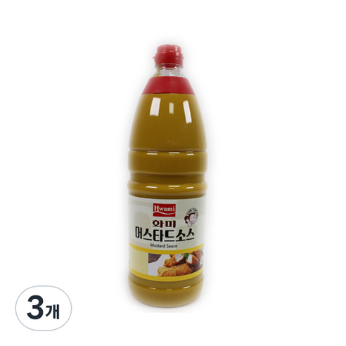 화미 머스타드소스, 1.9kg, 3개