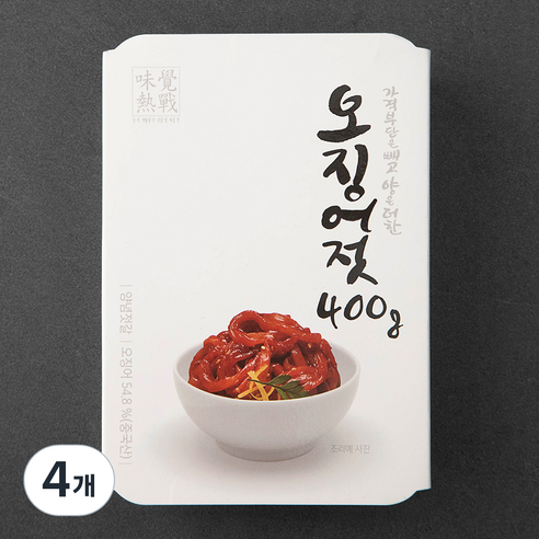 오징어젓, 400g, 4개