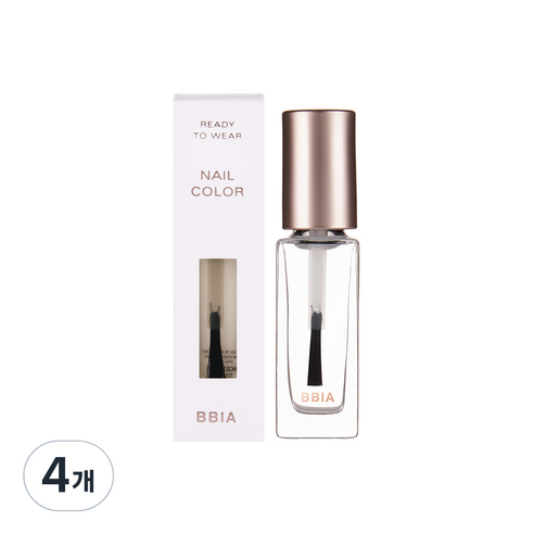삐아 레디 투 웨어 네일 탑코트 7ml, NC01, 4개