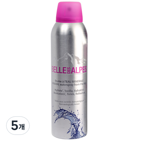 벨데스 알프스 미네랄워터 스프레이, 150ml, 5개
