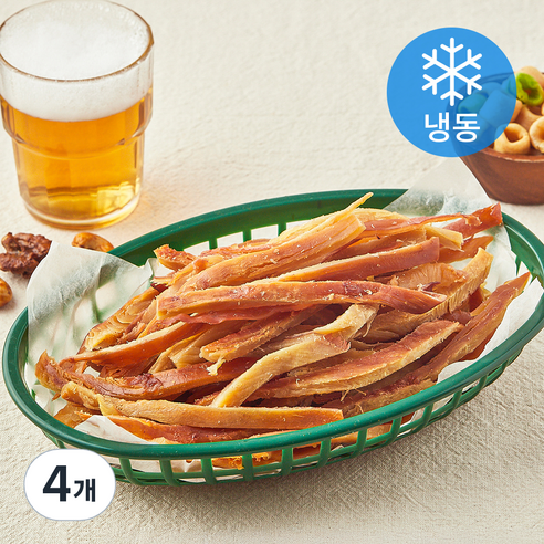 주안상점 바베큐오징어 (냉동), 4개, 100g
