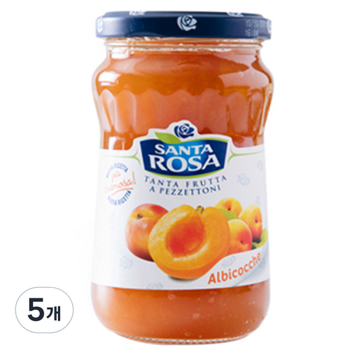 산타로사 살구잼, 350g, 5개