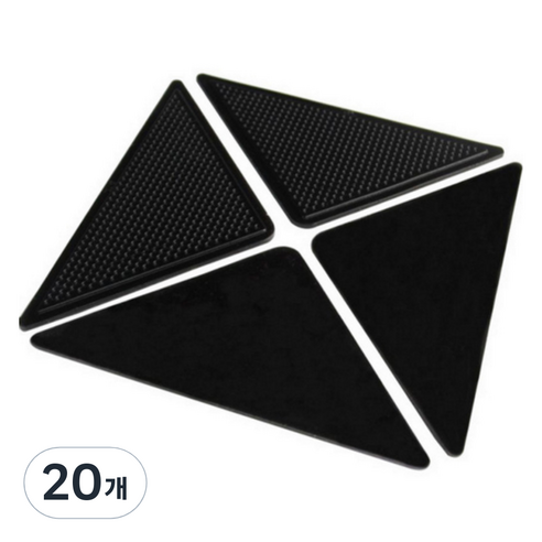 ADUNE 침대 카페트 미끄럼방지 패드 고정 찍찍이, 20개
