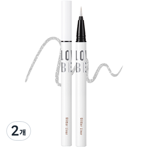 토니모리 애교 빔 글리터 라이너 0.5g, 2개, 01 화이트 골드