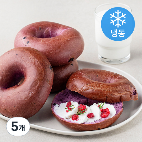 삼립 블루베리 베이글 5개입 (냉동), 5개, 500g