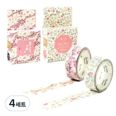 라이프포인트 마스킹 테이프 세트, S1015, S1020, 4세트