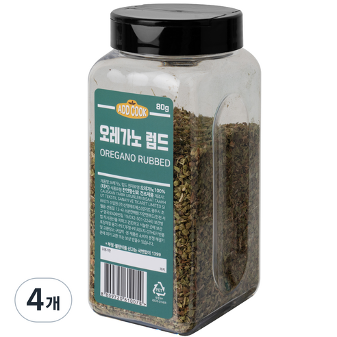 ADDCOOK 오레가노, 80g, 4개