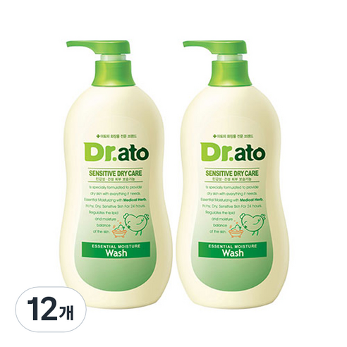 닥터아토 에센셜 모이스춰 워시, 500ml, 12개