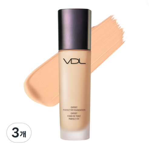 브이디엘 엑스퍼트 퍼펙트 핏 파운데이션 30ml, A03, 3개