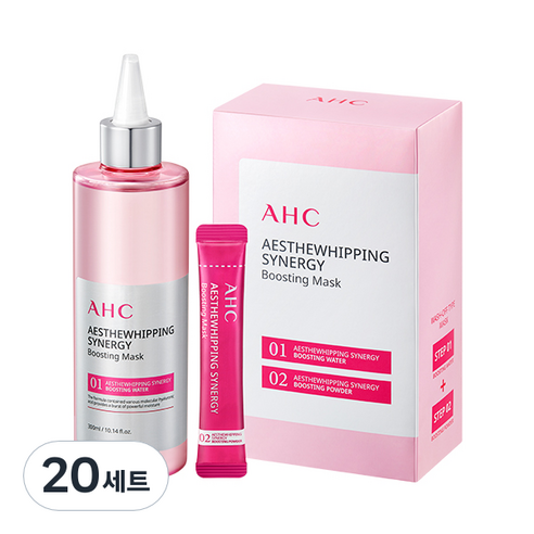 AHC 에스떼휘핑 시너지 부스팅 마스크 1제 300ml + 파우더 2제 2g, 20세트