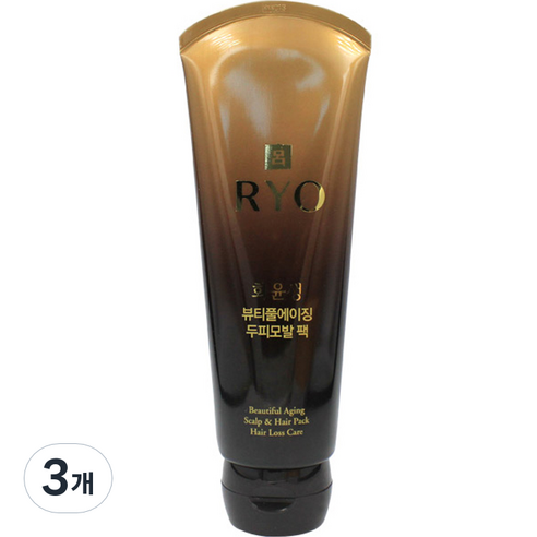 려 화윤생 뷰티풀에이징 두피 모발팩, 230ml, 3개