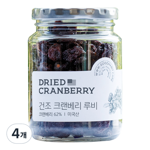 착한습관 건크랜베리, 200g, 4개