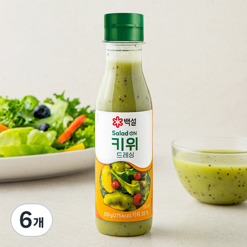 백설 키위 드레싱, 250g, 6개