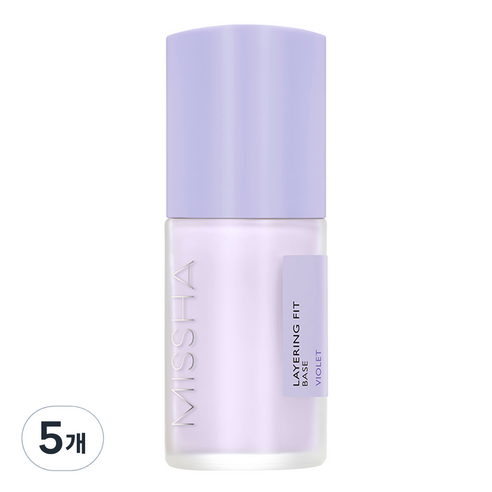 미샤 레이어링 핏 메이크업 베이스 35ml, 바이올렛, 5개