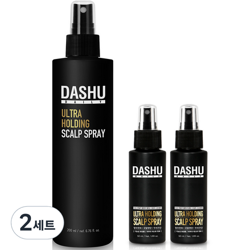다슈 울트라 홀딩 스칼프 탈모증상완화 헤어스프레이 200ml + 50ml x 2p, 2세트