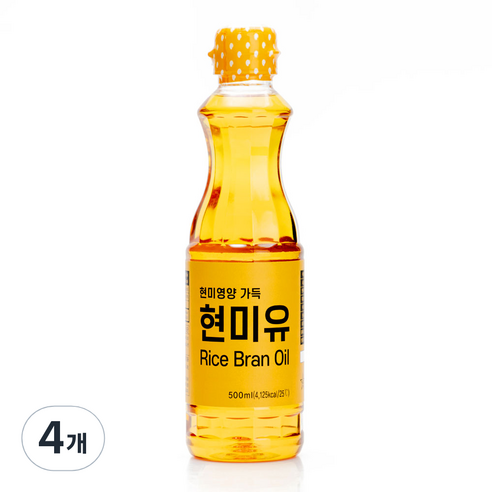 현미영양 가득 현미유, 500ml, 4개